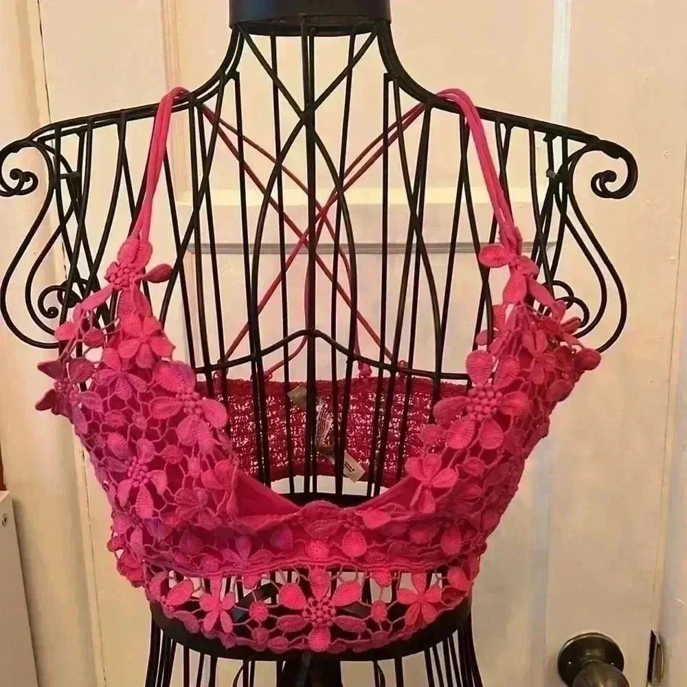 Free People Miss Dazie Lace Bralette-Sz XS